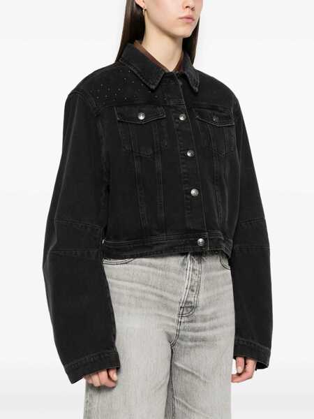 Geci ROTATE Birger Christensen Rotate Birger Christensen Denim Oversized Jacket Black Femei (BM 17318073) 3