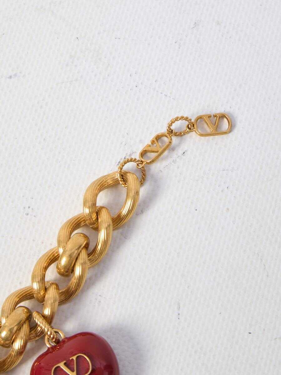 Bratari Valentino Garavani Triple Coeur Royal Bracelet GOLD Femei (BM 17318619) 2