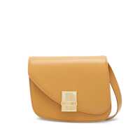 Genti de umar Salvatore Ferragamo Fiamma Leather Crossbody Bag Femei
