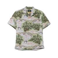 Camasi Portuguese Flannel Park Tapestry Bowling Shirt Barbati