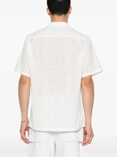 Camasi PORTUGUESE FLANNEL Portuguese Flannel Santos San Gallo Bowling Shirt WHITE Barbati (BM 17319447) 4