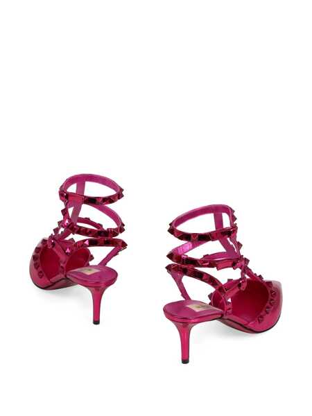 Pantofi cu toc Valentino Garavani Valentino Garavani Rockstud Patent Leather Slingback Purple Femei (BM 17319708) 3