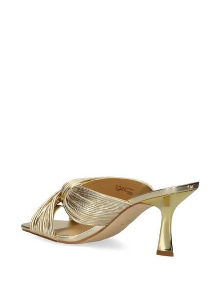 Sandale Michael Kors Michael Kors Metallic Leather Mule Gold Femei (BM 17319846) 3