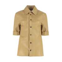 Camasi Bottega Veneta Leather Shirt Femei