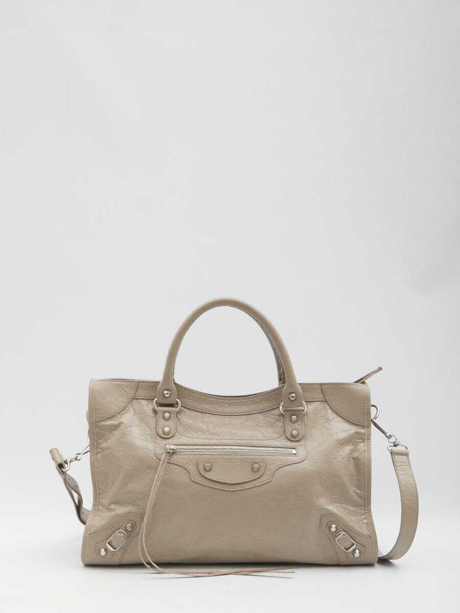 Genti de mana Balenciaga Le City Medium Bag Beige Femei (BM 17322180) 1