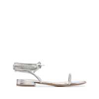 Balerini Alexandre Vauthier Amina Metallic Leather Sandals Femei