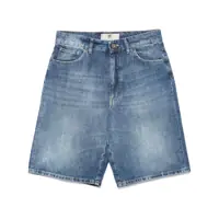 Pantaloni casual 'Gianna' Blue Bermuda Pants With Logo Patch On The Rear In Denim Woman Femei