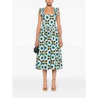 Rochii La DoubleJ Dama - Rochii La DoubleJ La DoubleJ Printed Cotton Dress BLUE Femei (BM 17323386) - B-mall.ro