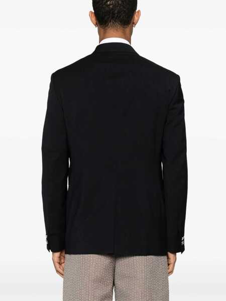 Costume Fendi Fendi Double-Breasted Wool Jacket BLUE Barbati (BM 17324061) 4