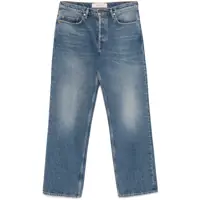 Blugi Blue Jeans With Belt Loops In Denim Man Barbati