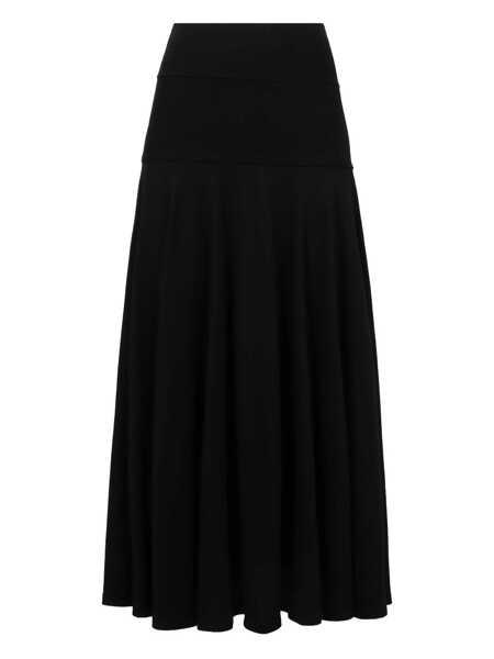 Fuste Plan C Plan C A-Line Midi Skirt Black Femei (BM 17324466) 2