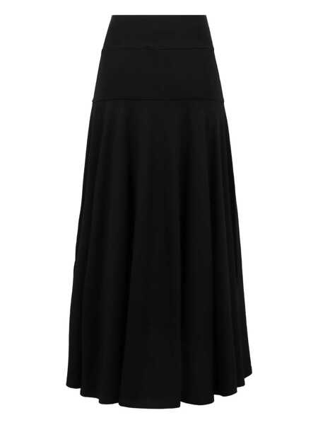 Fuste Plan C Plan C A-Line Midi Skirt Black Femei (BM 17324466) 1
