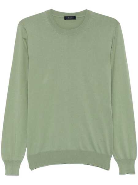 Pulovere Fay Fay  Cotton Yarn Sweater VERDE SALVIA Barbati (BM 17326092) 1