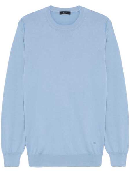 Pulovere Fay Fay  Cotton Yarn Sweater Blue Barbati (BM 17326104) 1