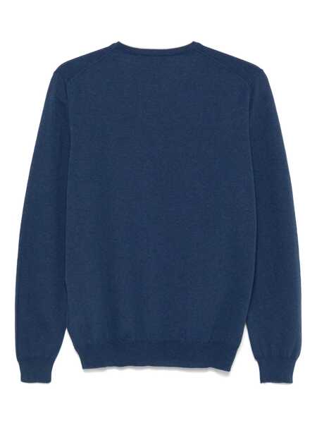 Pulovere Fay Fay  Sweater In Cotton Yarn BLU MELANGE Barbati (BM 17326107) 2