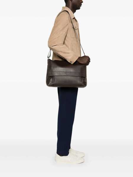 Genti de umar Orciani Orciani Micron Messenger Bag In Grained Leather GREEN Barbati (BM 17326350) 2