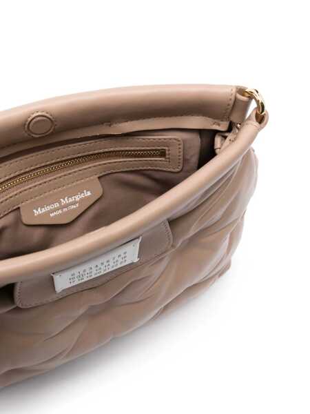 Genti de mana Maison Margiela Maison Margiela Quilted Leather Handbag Beige Femei (BM 17327073) 5