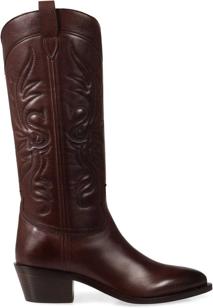 Bocanci SARTORE Sartore Leather Boots BROWN Femei (BM 17327310) 2