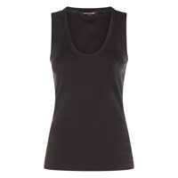 Topuri RIBBED JERSEY TANK TOP WITH SATIN FINISHING Femei