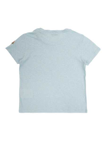 Tricouri Moncler SS T-SHIRT Light Blue Fete (BM 17328201) 2