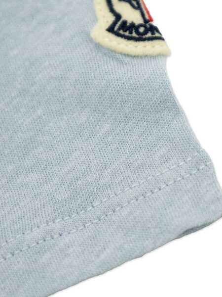 Tricouri Moncler SS T-SHIRT Light Blue Fete (BM 17328201) 4