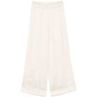 Pantaloni VISCOSE SATIN WIDE LEG TROUSERS WITH ELASTIC WAISTBAND Femei