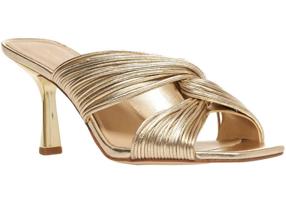Pantofi cu toc Michael Kors Sabot sandal Alessia Gold Femei (BM 17328268) 5