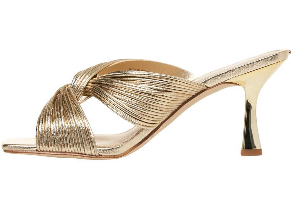 Pantofi cu toc Michael Kors Sabot sandal Alessia Gold Femei (BM 17328268) 6