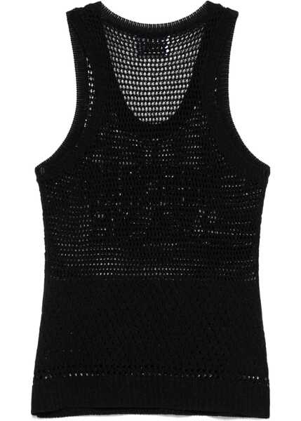 Bluze MOSCHINO JEANS Mesh Top With Logo BLACK Femei (BM 17328295) 2