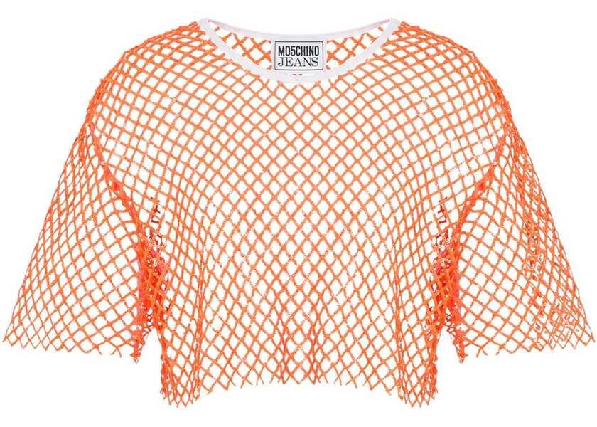 Bluze MOSCHINO JEANS Cropped Mesh Top ORANGE Femei (BM 17328313) 1