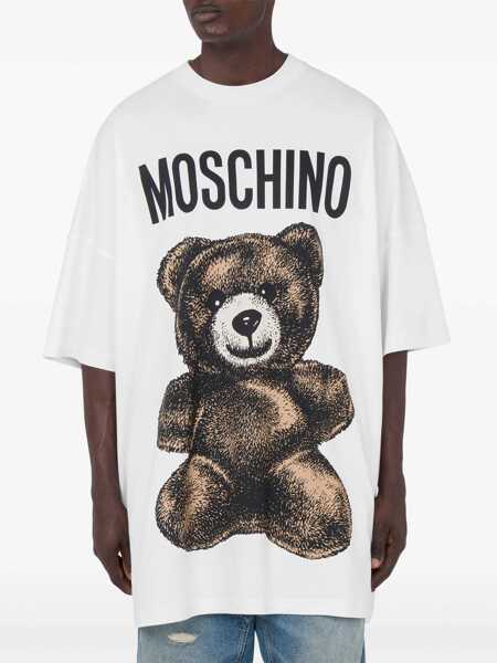 Tricouri Moschino Teddy Bear T-Shirt WHITE Barbati (BM 17328394) 2