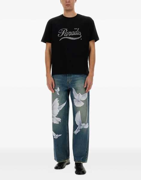 Tricouri 3.PARADIS Crystal Logo T-Shirt BLACK Barbati (BM 17328457) 2