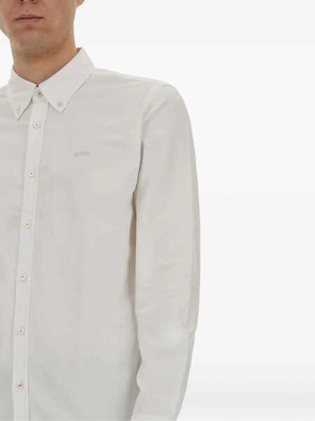 Camasi casual Hugo Boss Cotton Shirt WHITE Barbati (BM 17328463) 4