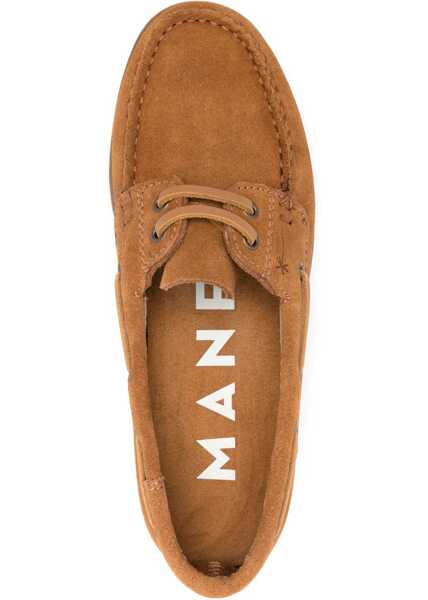Mocasini Maneb Leather Boat Moccasin BROWN Femei (BM 17328475) 4