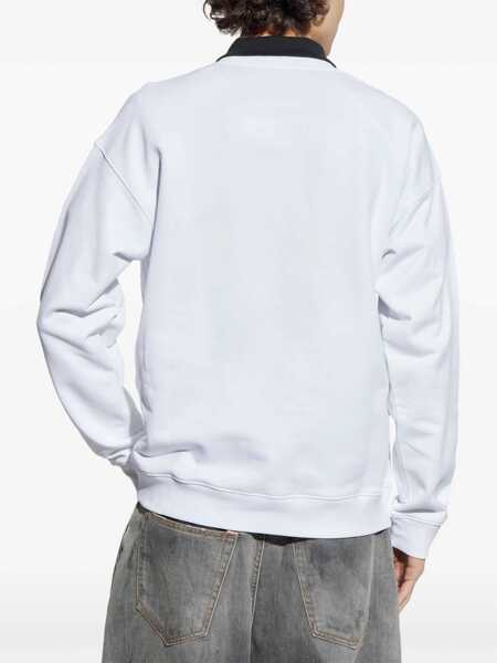 Bluze de trening Moschino Breakfast Sweatshirt WHITE Barbati (BM 17328487) 4