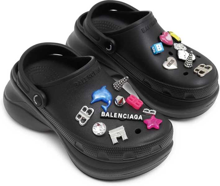 Sandale Balenciaga Crocs Jibbitz Sabot BLACK Femei (BM 17328493) 2