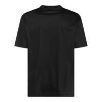 Tricouri Giorgio Armani Black Cotton T-Shirt Barbati