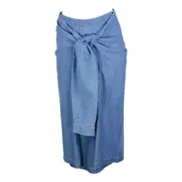 Fuste Fabiana Filippi Cotton Long Skirt Femei
