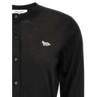 Cardigane Maison Kitsuné Black Cotton Knitwear Femei