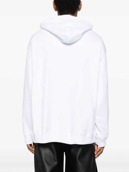 Bluze de trening Moschino Archive Message Hoodie WHITE Barbati (BM 17330947) 4