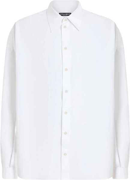 Camasi casual Dolce & Gabbana Linen Shirt WHITE Barbati (BM 17330980) 1