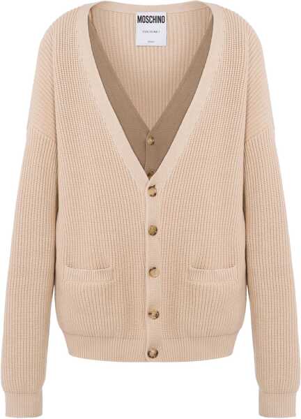 Cardigane Moschino Organic Cotton Blend Cardigan BEIGE Barbati (BM 17330995) 1