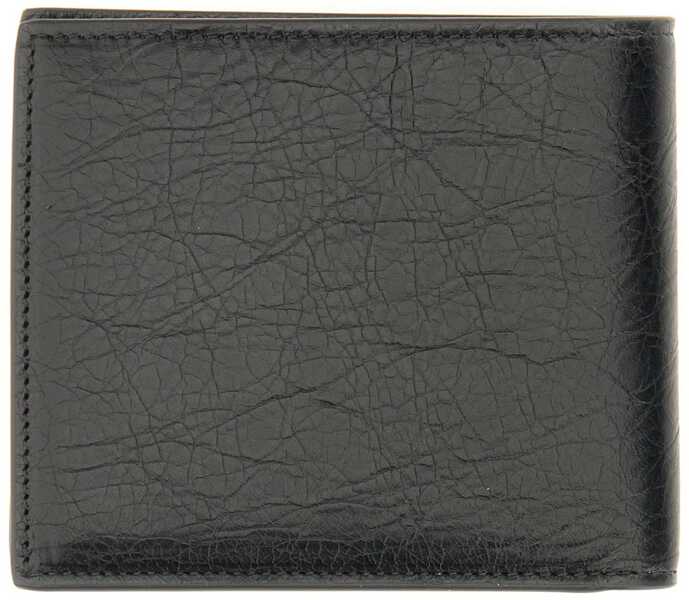 Portofele Balenciaga Bi-Fold Leather Wallet BLACK Barbati (BM 17331841) 3