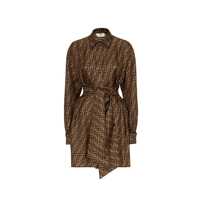 Rochii Fendi FF Monogram Silk Mini Dress Femei