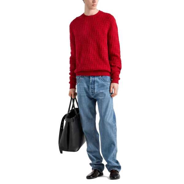 Blugi Prada Prada Cotton Denim Jeans Blue Barbati (BM 17332188) 2