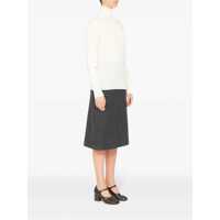 Pulovere Maison Margiela Dama - Pulovere Maison Margiela Maison Margiela Roll-neck Wool Sweater White Femei (BM 17332206) - B-mall.ro