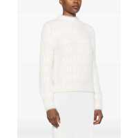 Imbracaminte Dama pagina 574 - Pulovere Balenciaga Balenciaga jacquard Logo Sweater White Femei (BM 17332212) - B-mall.ro