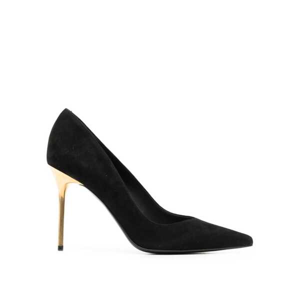 Pantofi cu toc Balmain Balmain Suede Pumps Black Femei (BM 17332329) 1