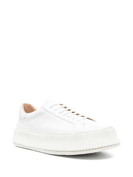 Sneakers Jil Sander Jil Sander Maxi Sole Leather Sneakers White Barbati (BM 17332392) 2