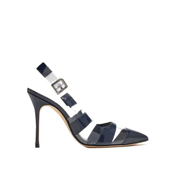 Pantofi cu toc Manolo Blahnik Manolo Blahnik Uxra 105 Pumps Blue Femei (BM 17332410) 3